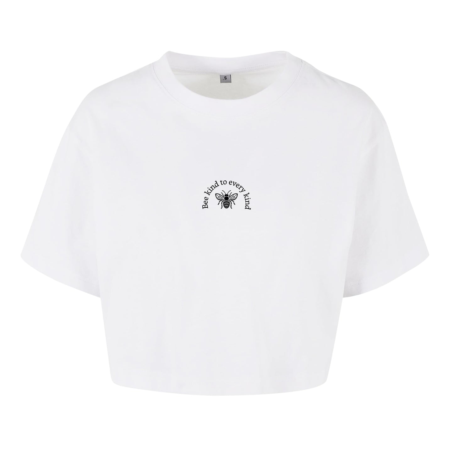 Bee kind to every kind - Oversized Crop Top