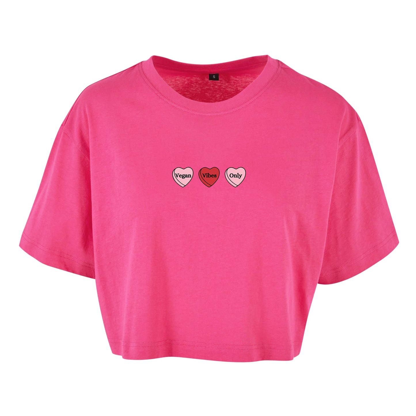 Vegan Vibes Only - Oversized Crop Top