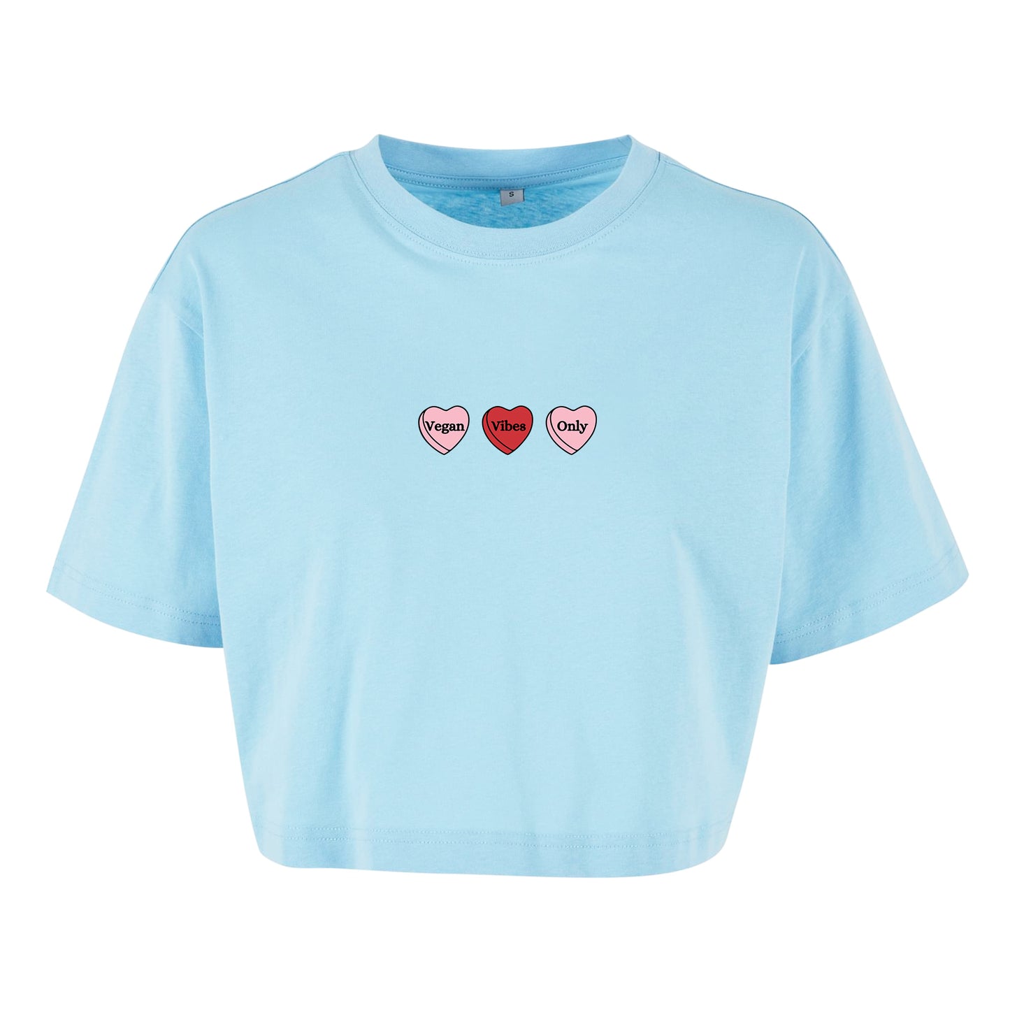 Vegan Vibes Only - Oversized Crop Top