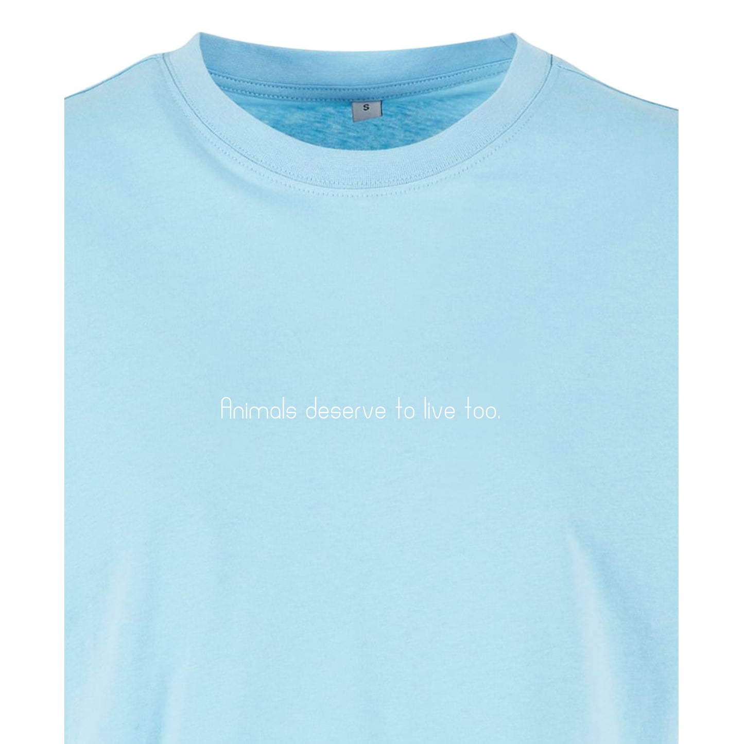 Animals deserve to live too - Oversized Crop Top