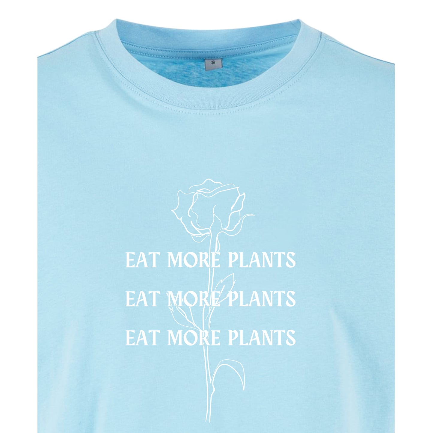 Eat More Plants - Oversized Crop Top