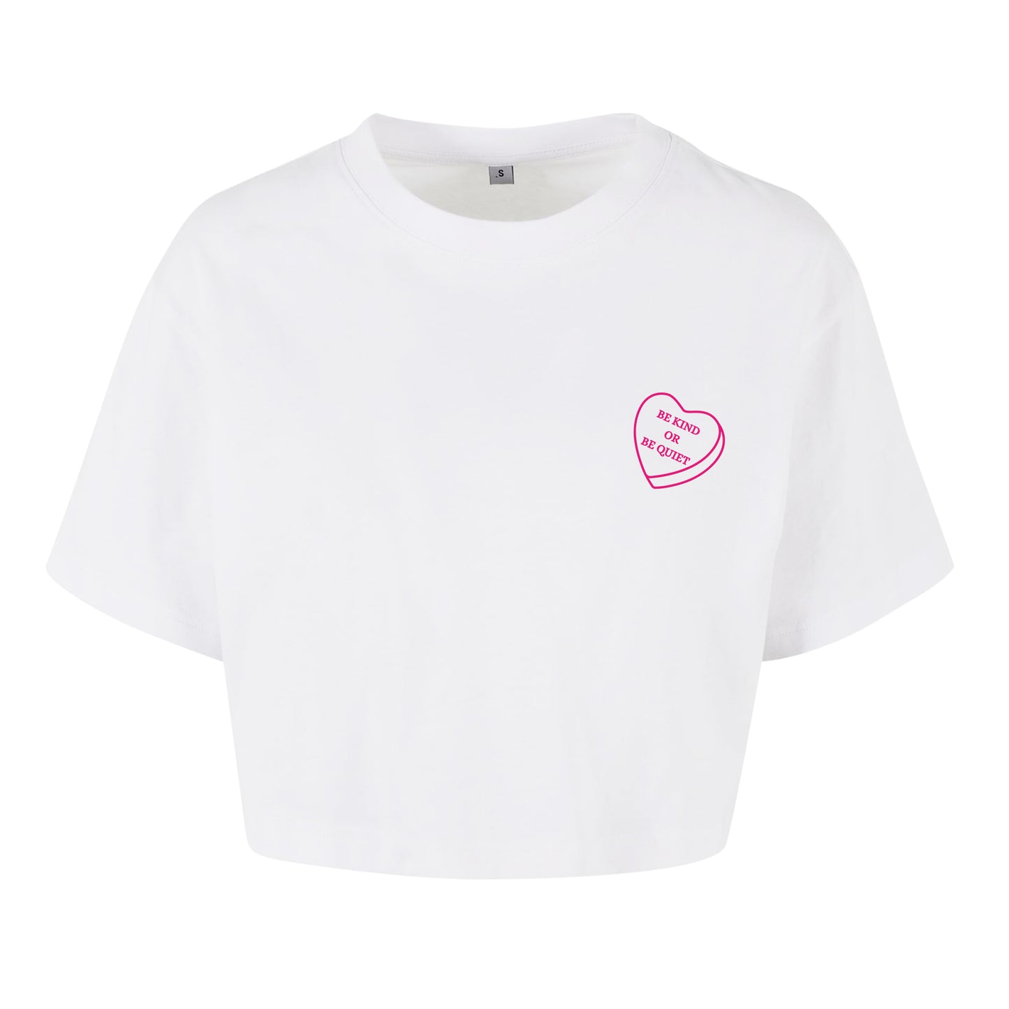 Be Kind or be Quiet - Oversized Crop Top