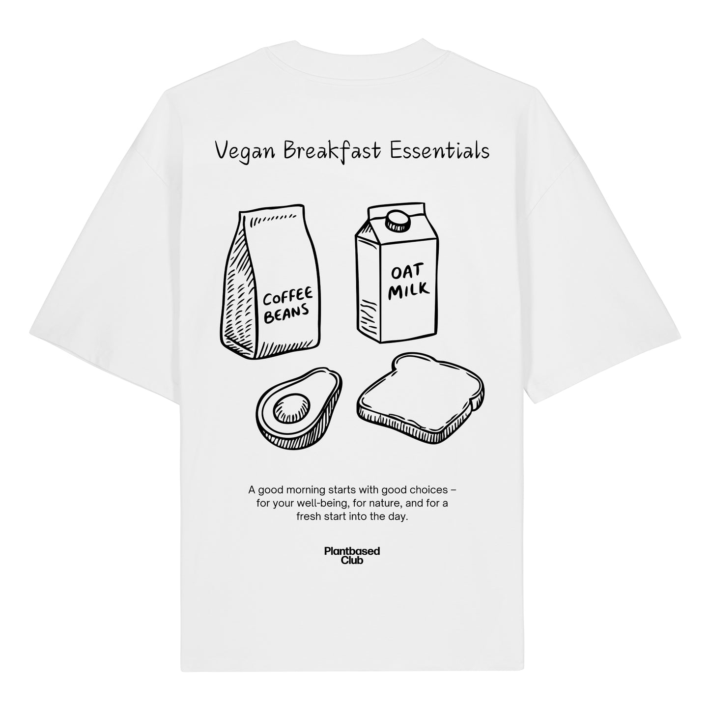 Vegan Breakfast Essentials - Oversized T-Shirt