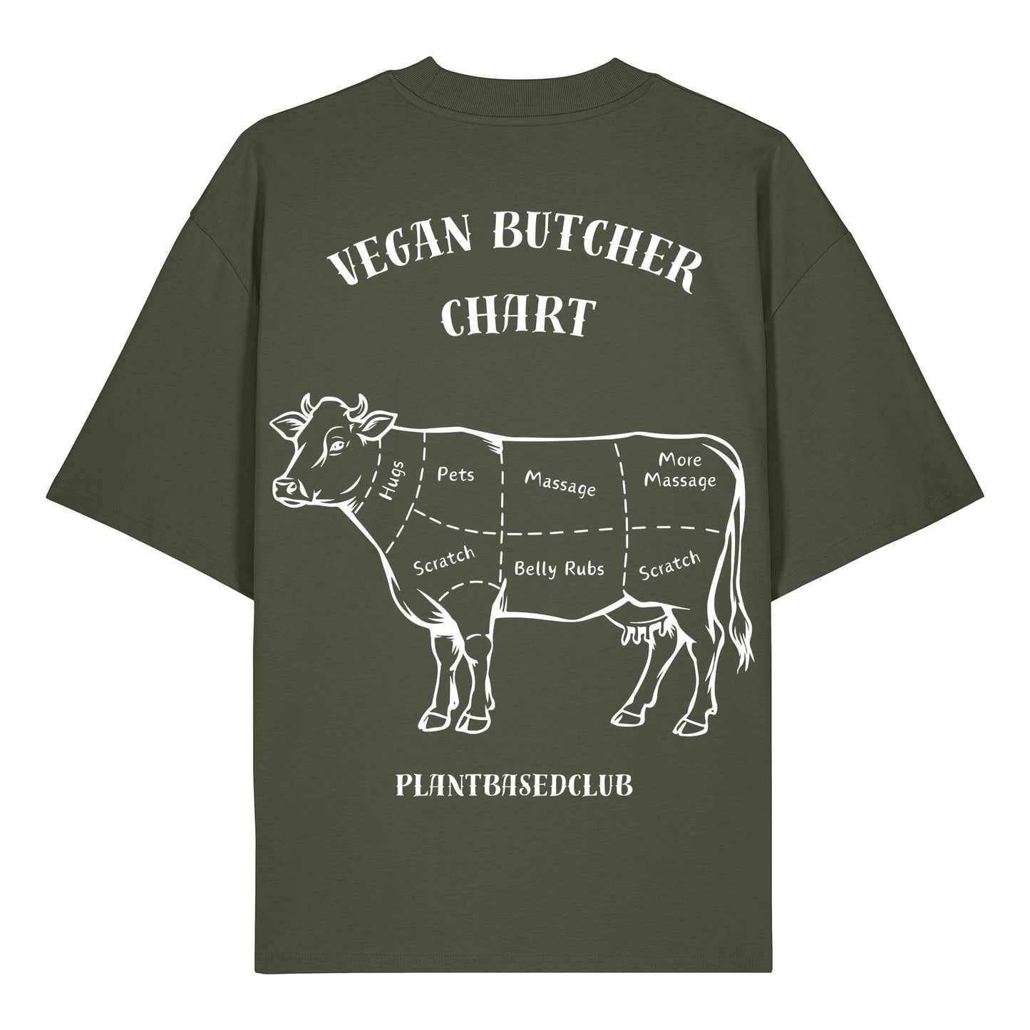 Vegan Butcher Chart - Oversized T-Shirt