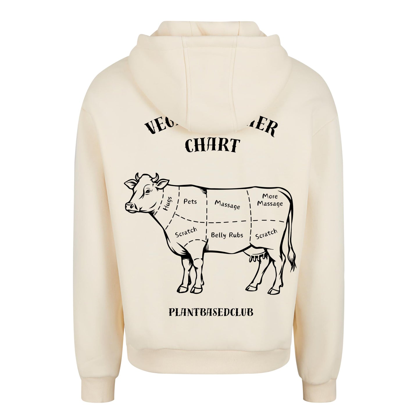 Vegan Butcher Chart - Oversized Hoodie