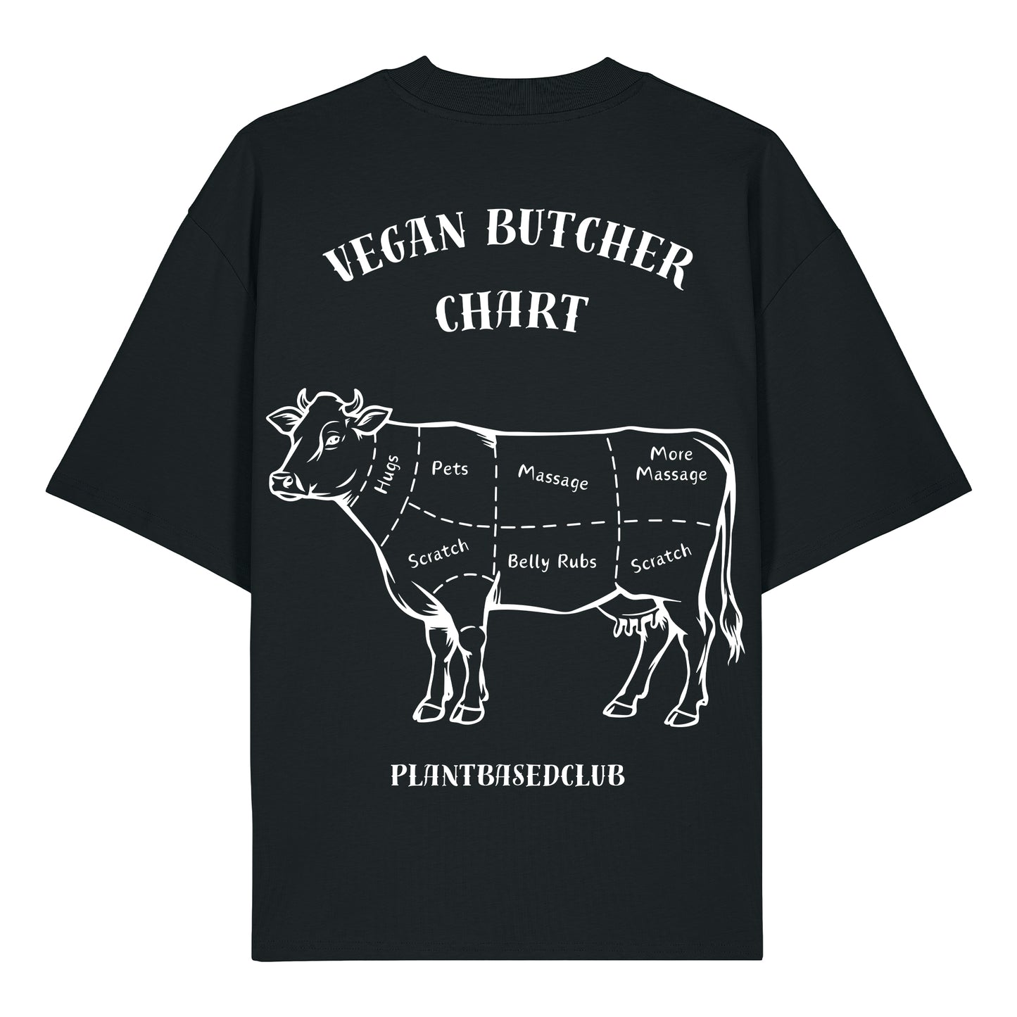 Vegan Butcher Chart - Oversized T-Shirt