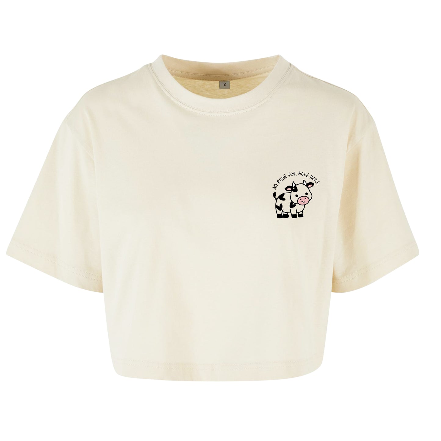 No Room For Beef Here - Oversized Crop Top