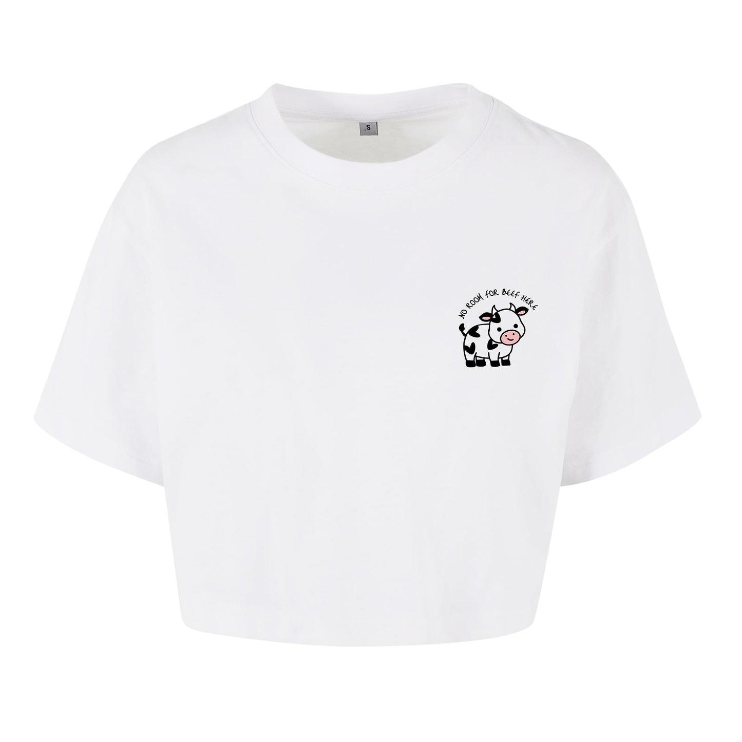 No Room For Beef Here - Oversized Crop Top