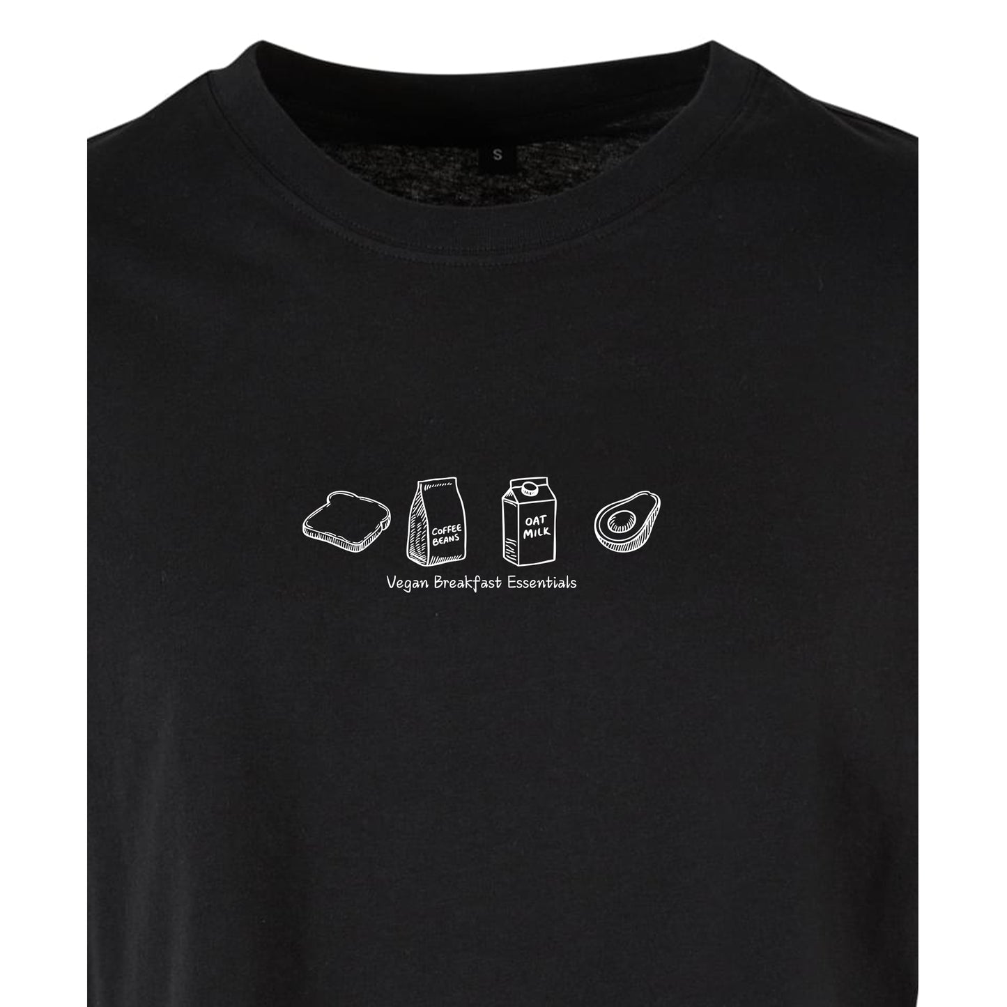 Vegan Breakfast Essentials - Oversized Crop Top