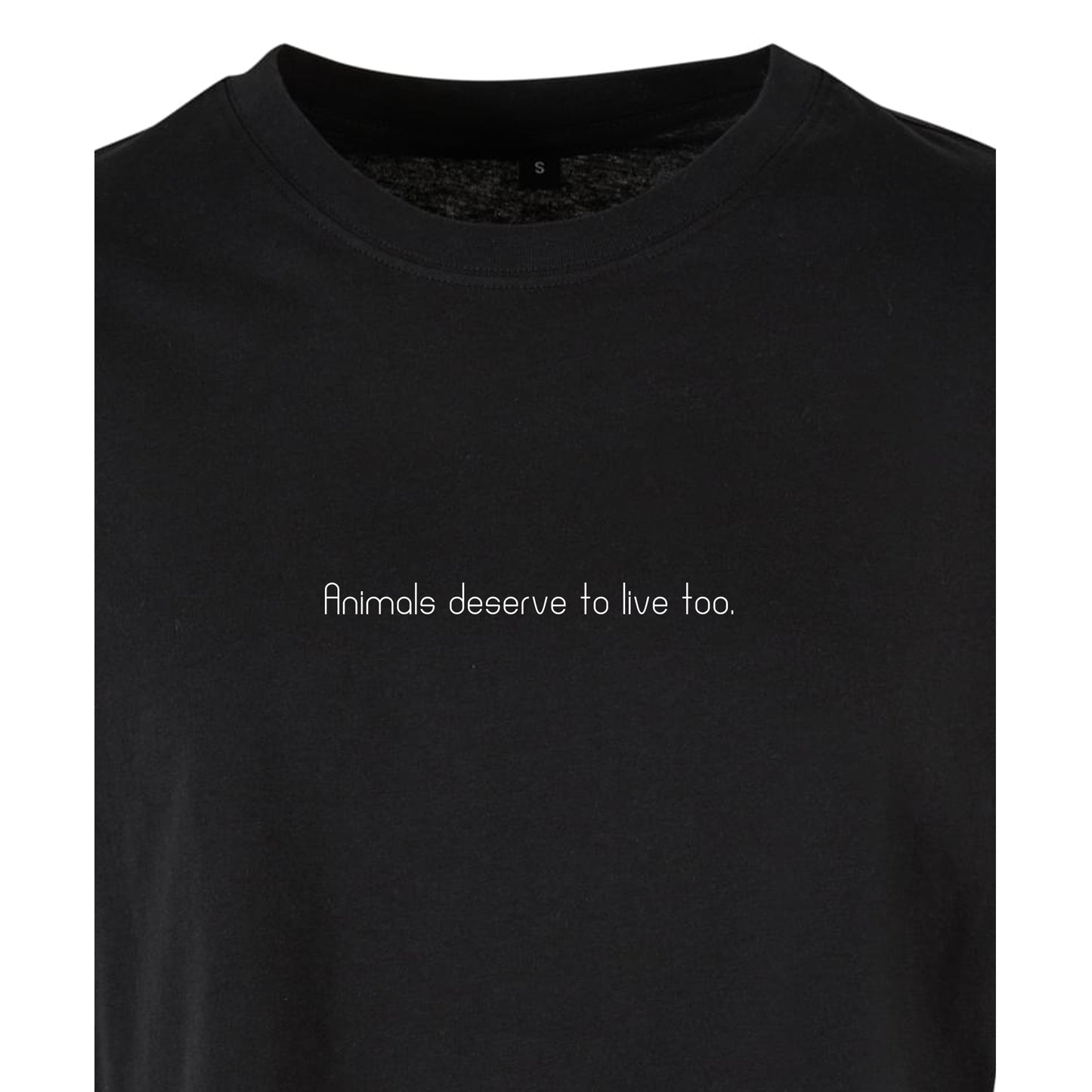 Animals deserve to live too - Oversized Crop Top