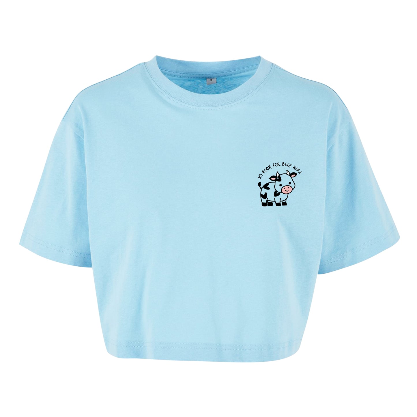No Room For Beef Here - Oversized Crop Top