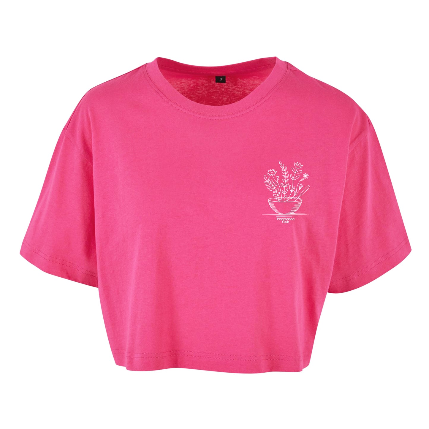 Eat Plants & Bloom - Oversized Crop Top