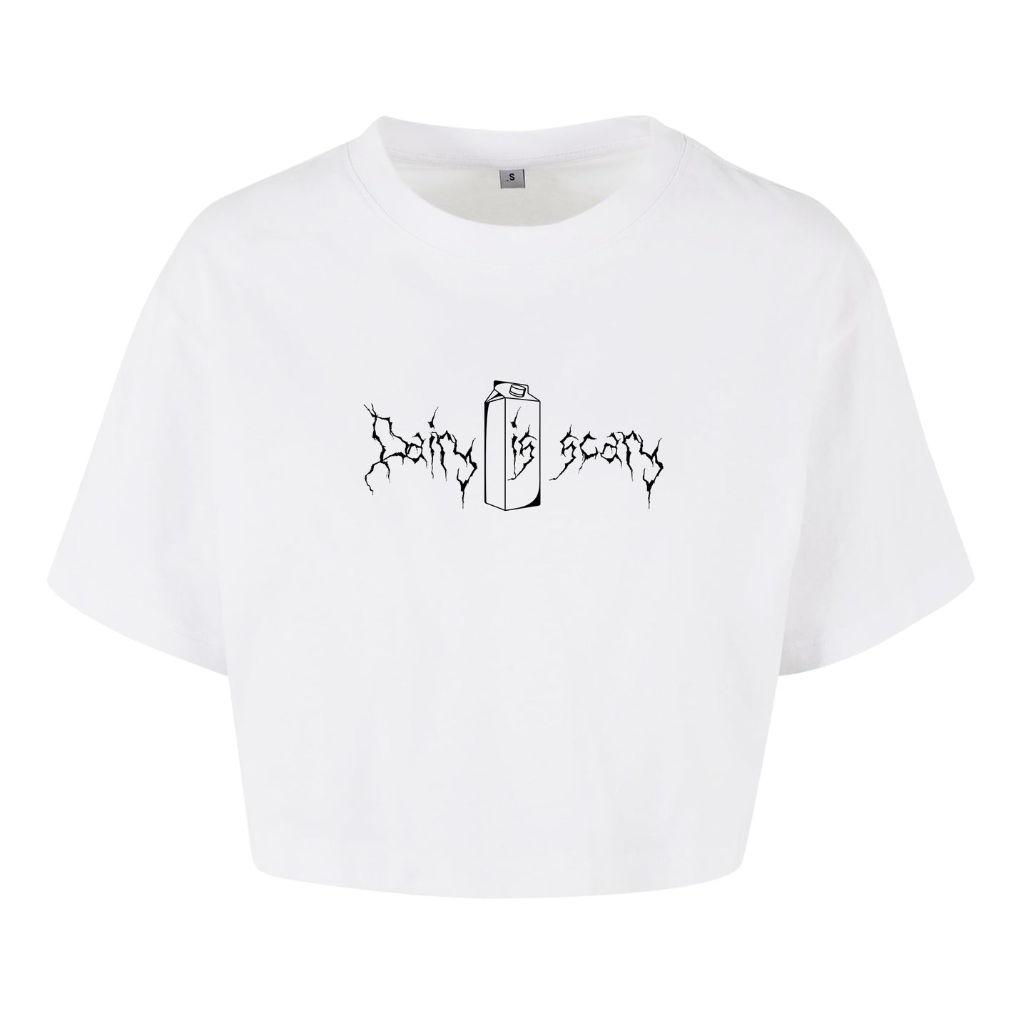 Dairy is Scary - Oversized Crop Top