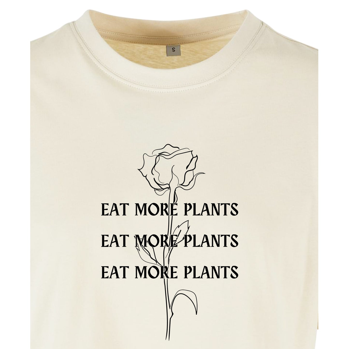 Eat More Plants - Oversized Crop Top