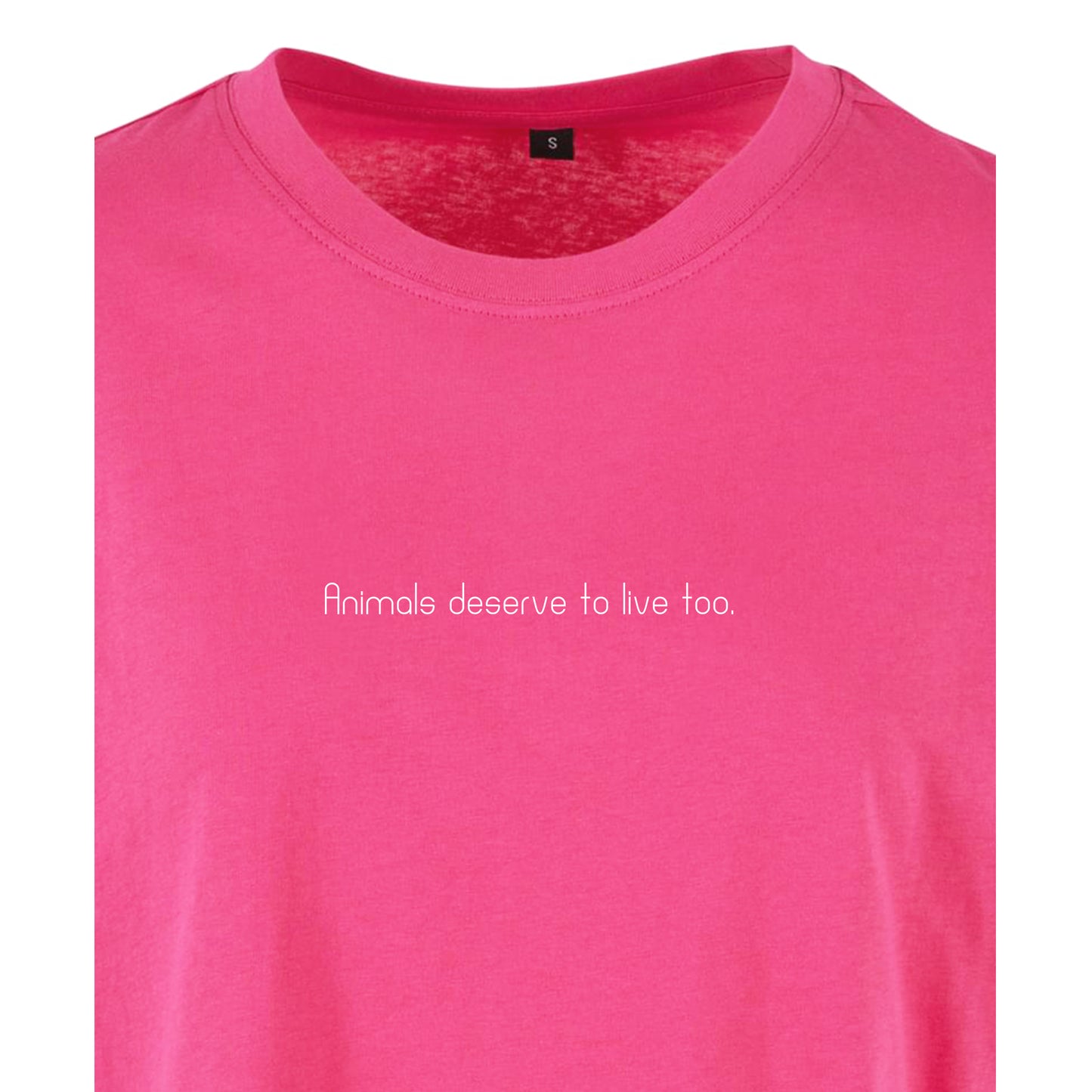 Animals deserve to live too - Oversized Crop Top