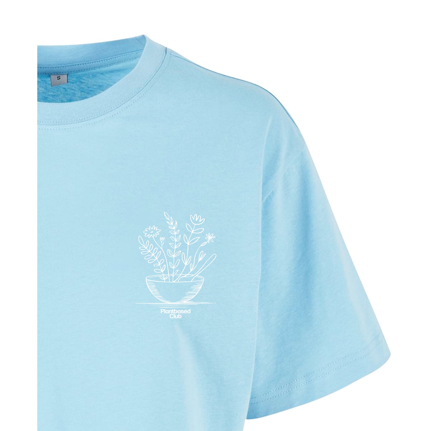 Eat Plants & Bloom - Oversized Crop Top