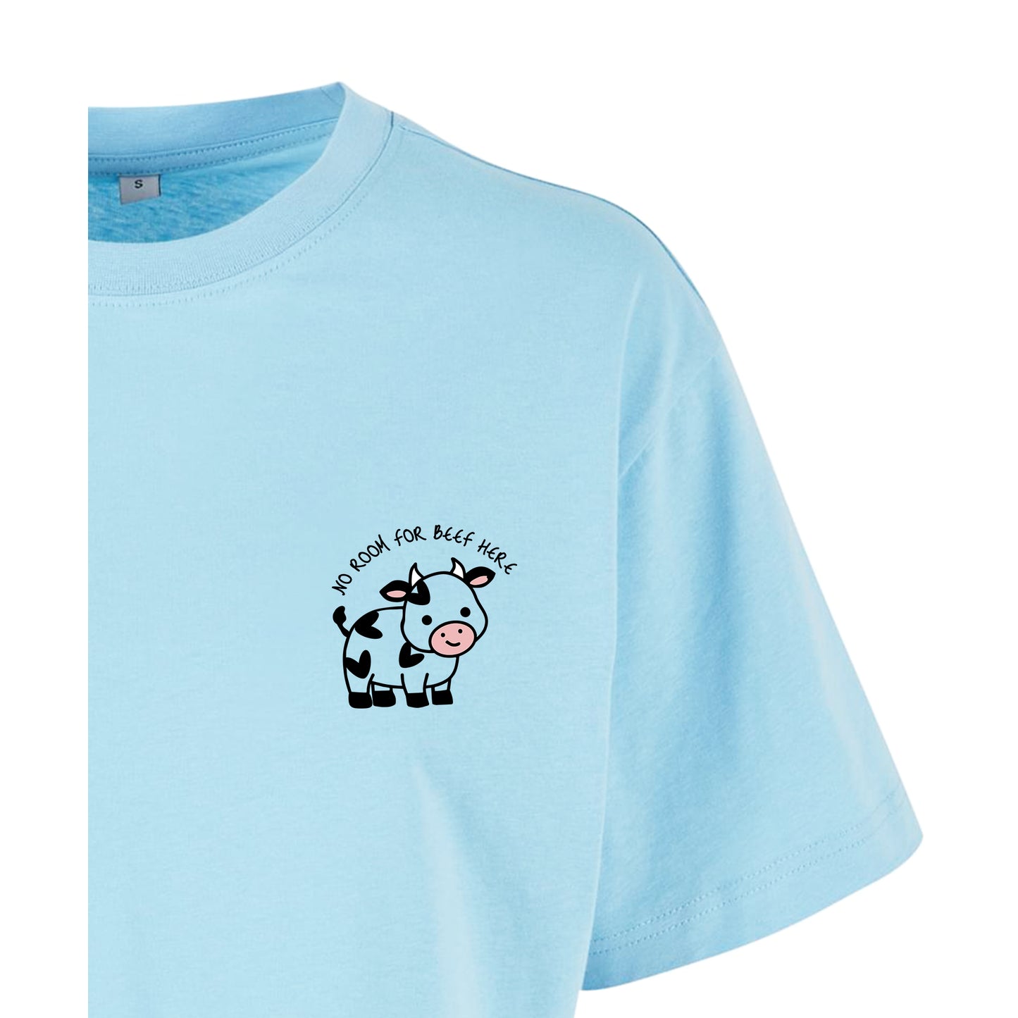 No Room For Beef Here - Oversized Crop Top