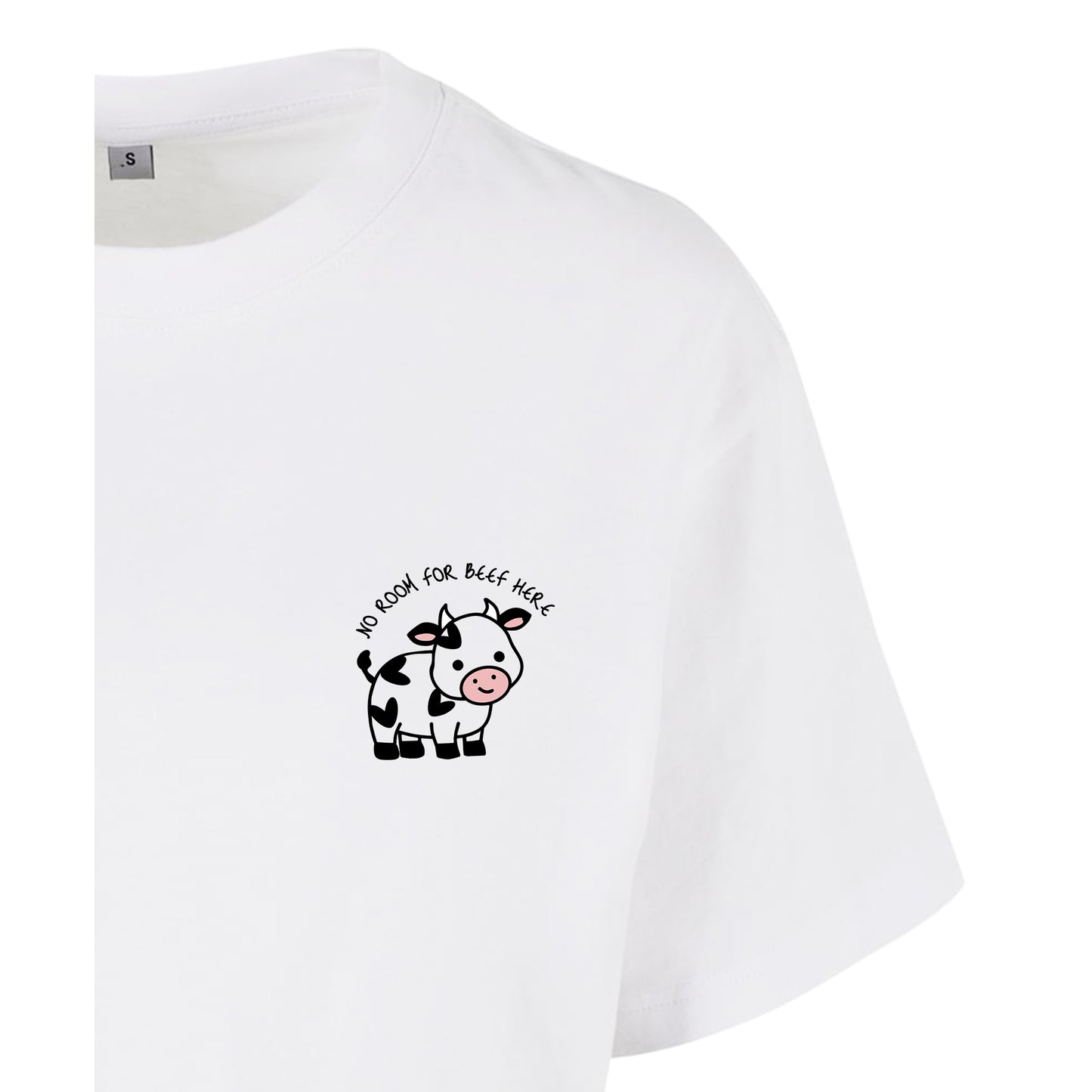 No Room For Beef Here - Oversized Crop Top
