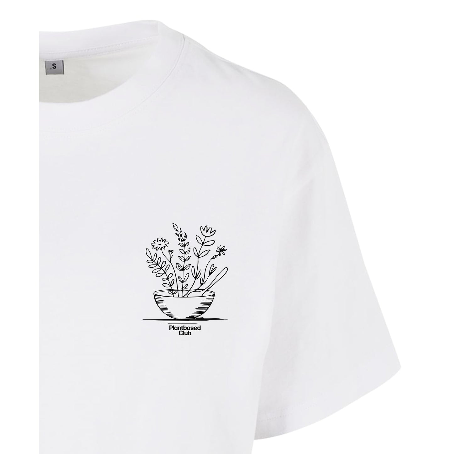 Eat Plants & Bloom - Oversized Crop Top