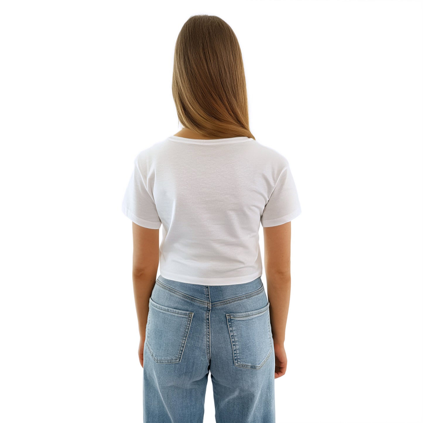 No Room For Beef Here - Oversized Crop Top