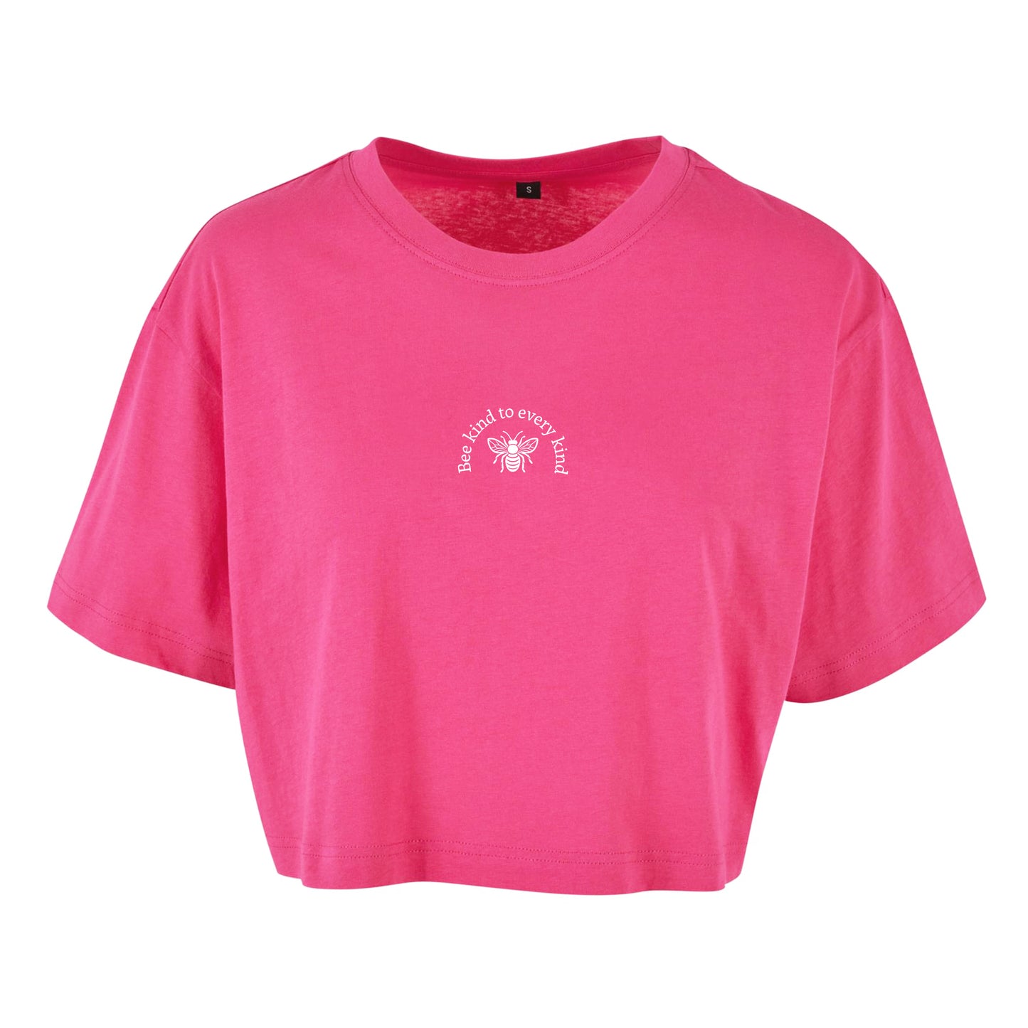 Bee kind to every kind - Oversized Crop Top