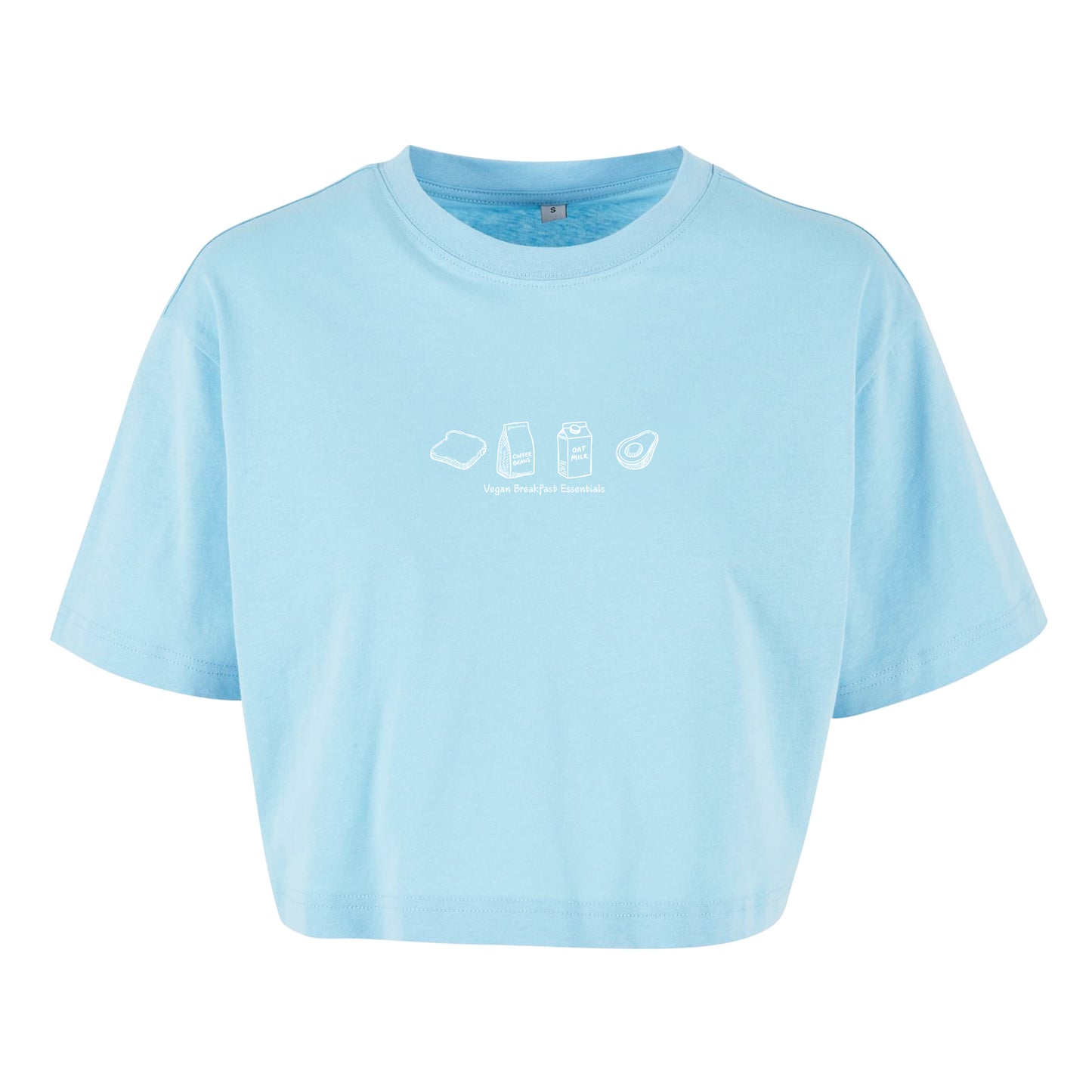 Vegan Breakfast Essentials - Oversized Crop Top