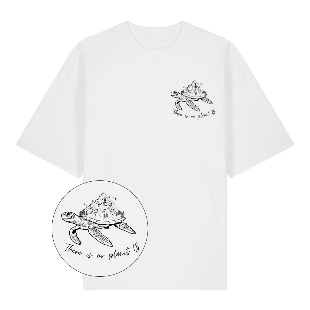 There's no planet B - Organic Oversized T-Shirt (Unisex)