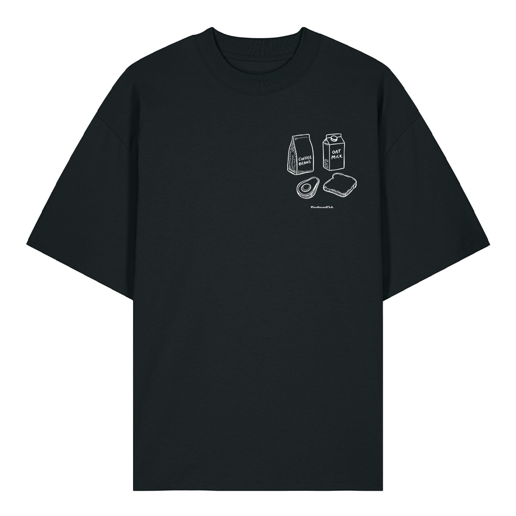 Vegan Breakfast Essentials - Organic Oversized T-Shirt (Unisex)