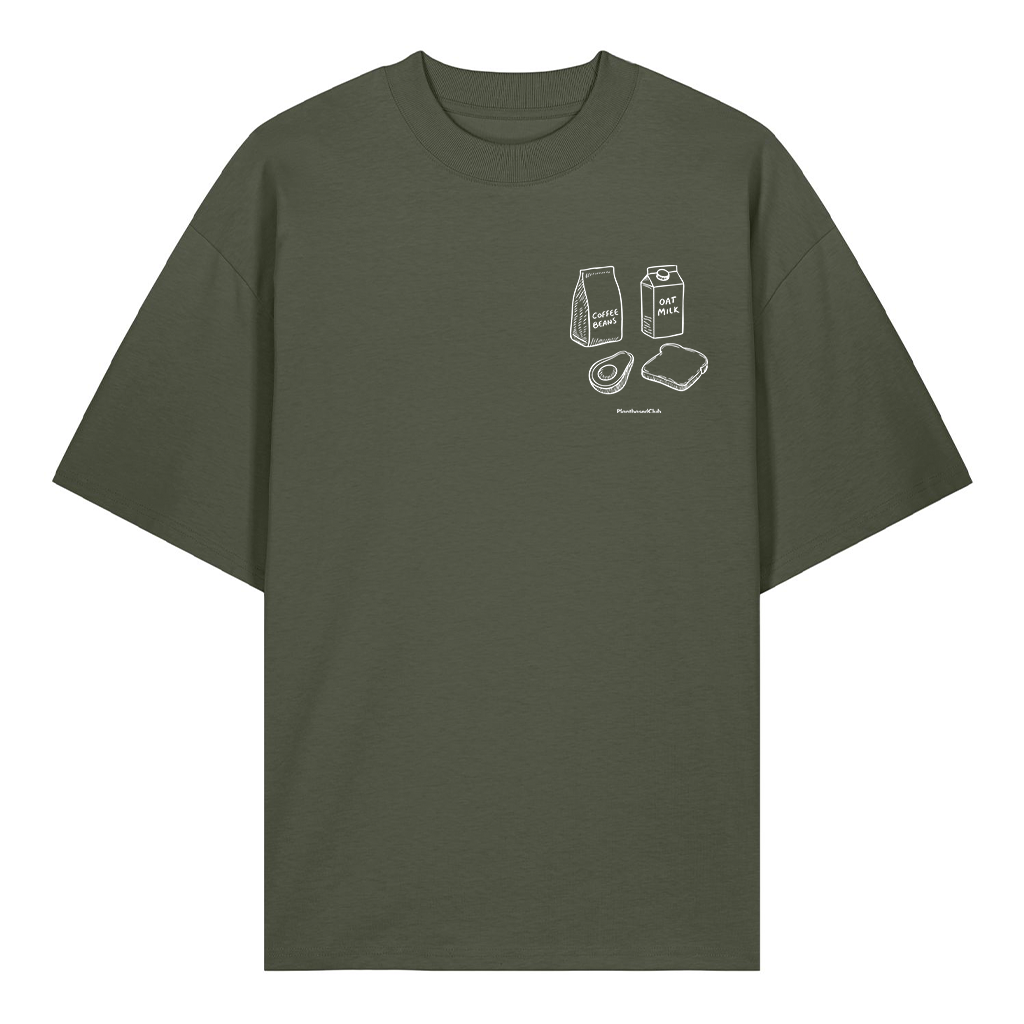 Vegan Breakfast Essentials - Organic Oversized T-Shirt (Unisex)