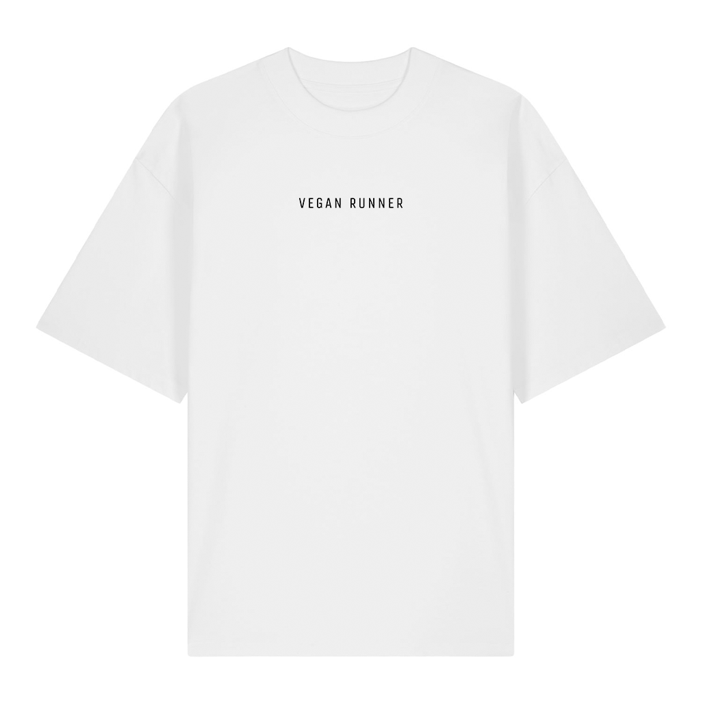 Vegan Runner - Organic Oversized T-Shirt (Unisex)