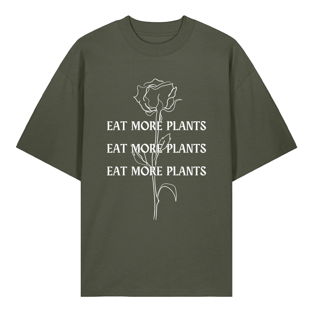 Eat More Plants - Organic Oversized T-Shirt (Unisex)