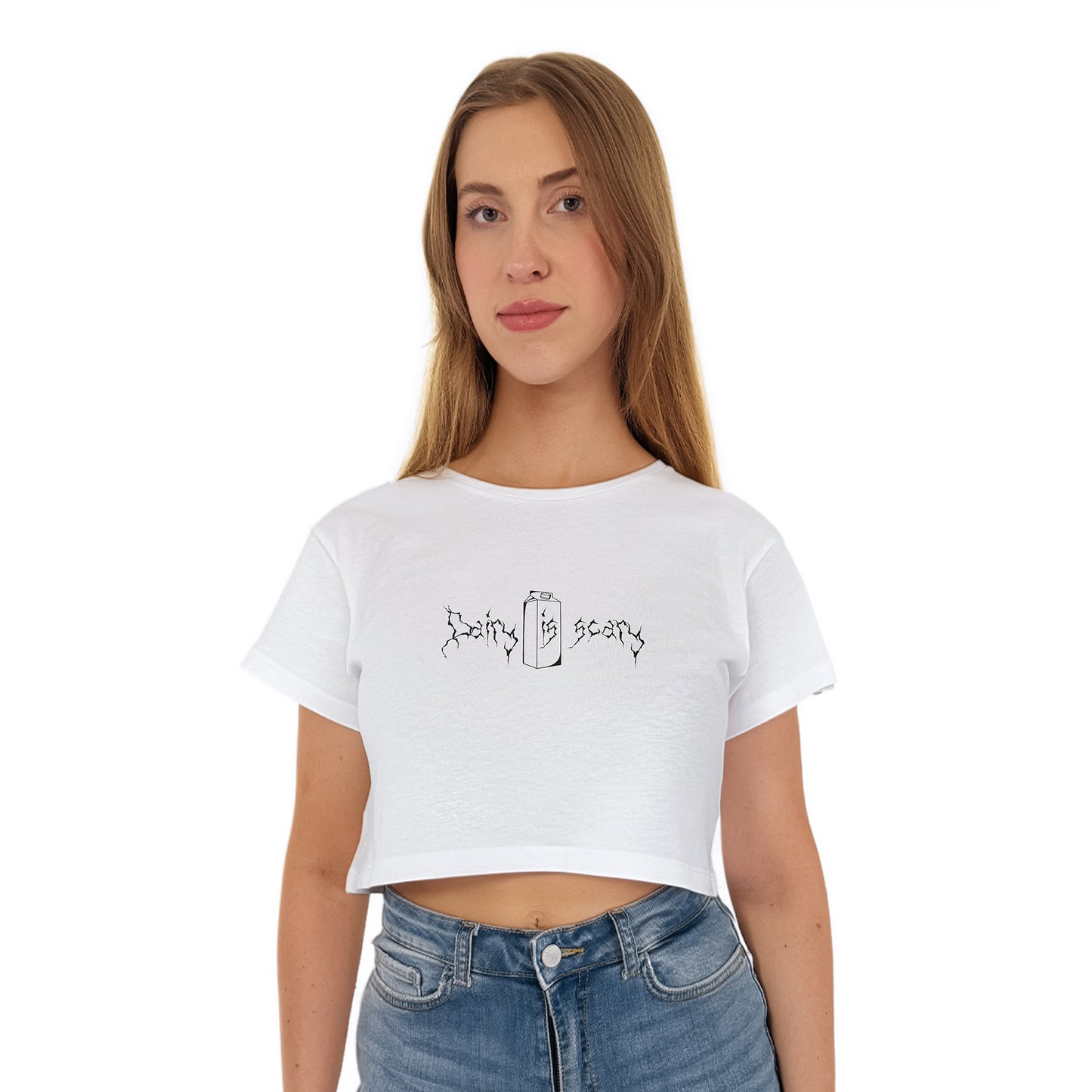 Dairy is Scary - Oversized Crop Top