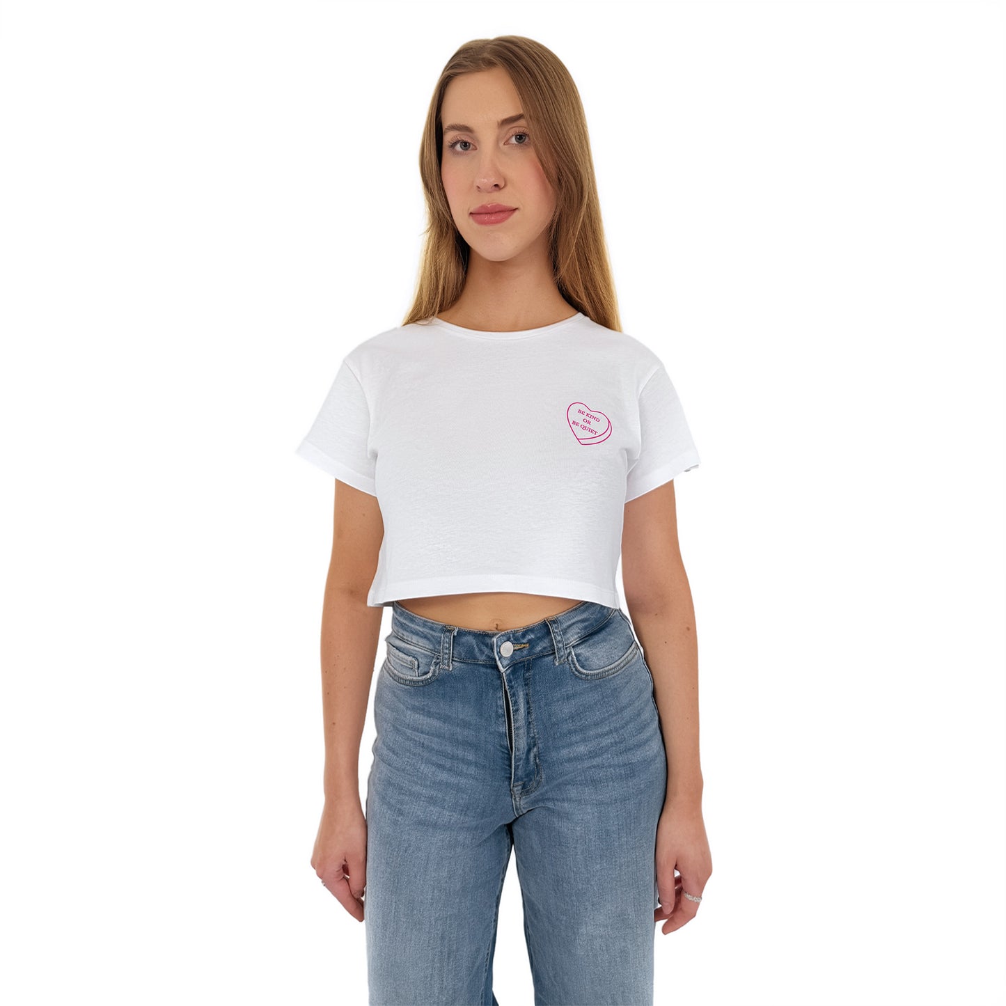 Be Kind or be Quiet - Oversized Crop Top