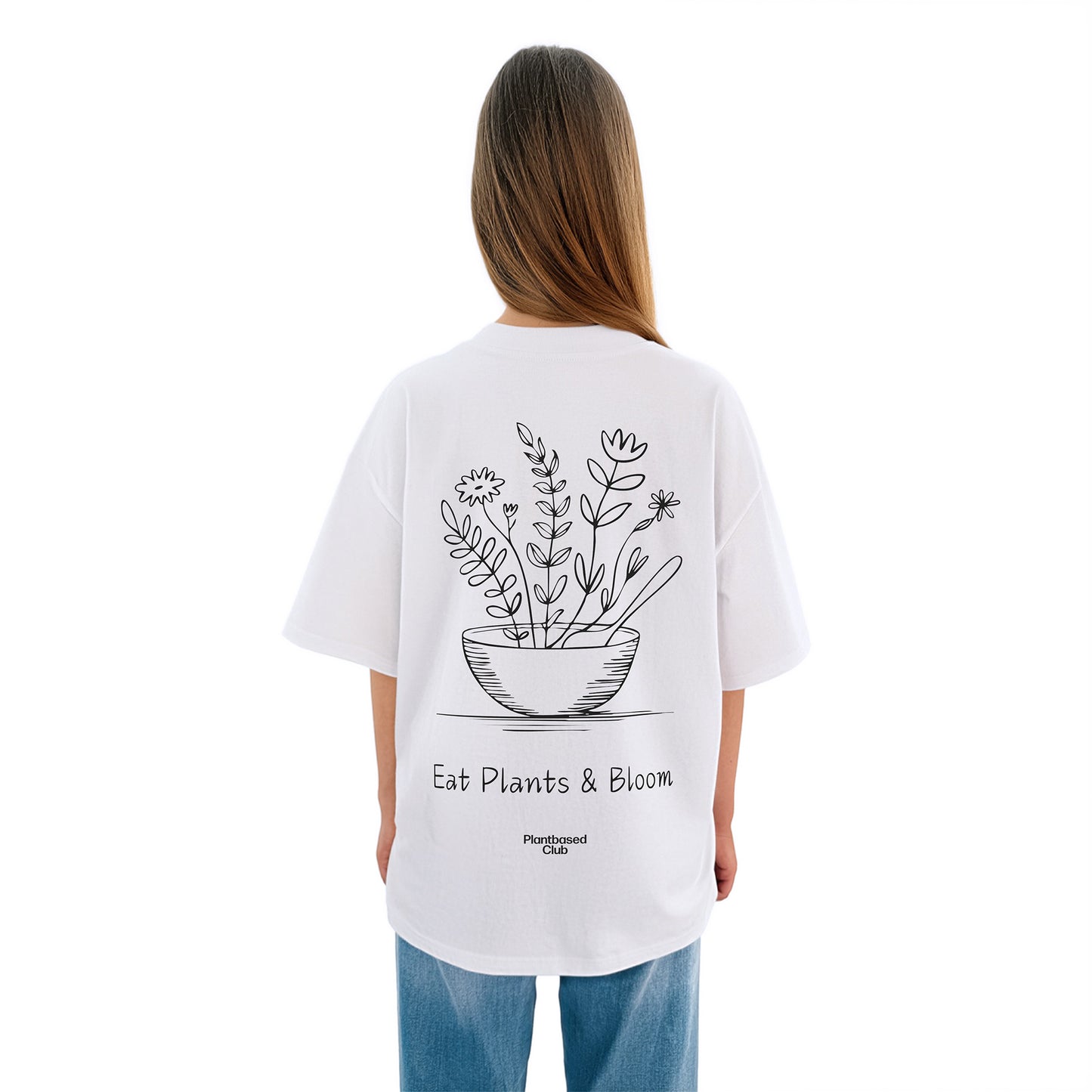 Eat Plants & Bloom - Oversized T-Shirt