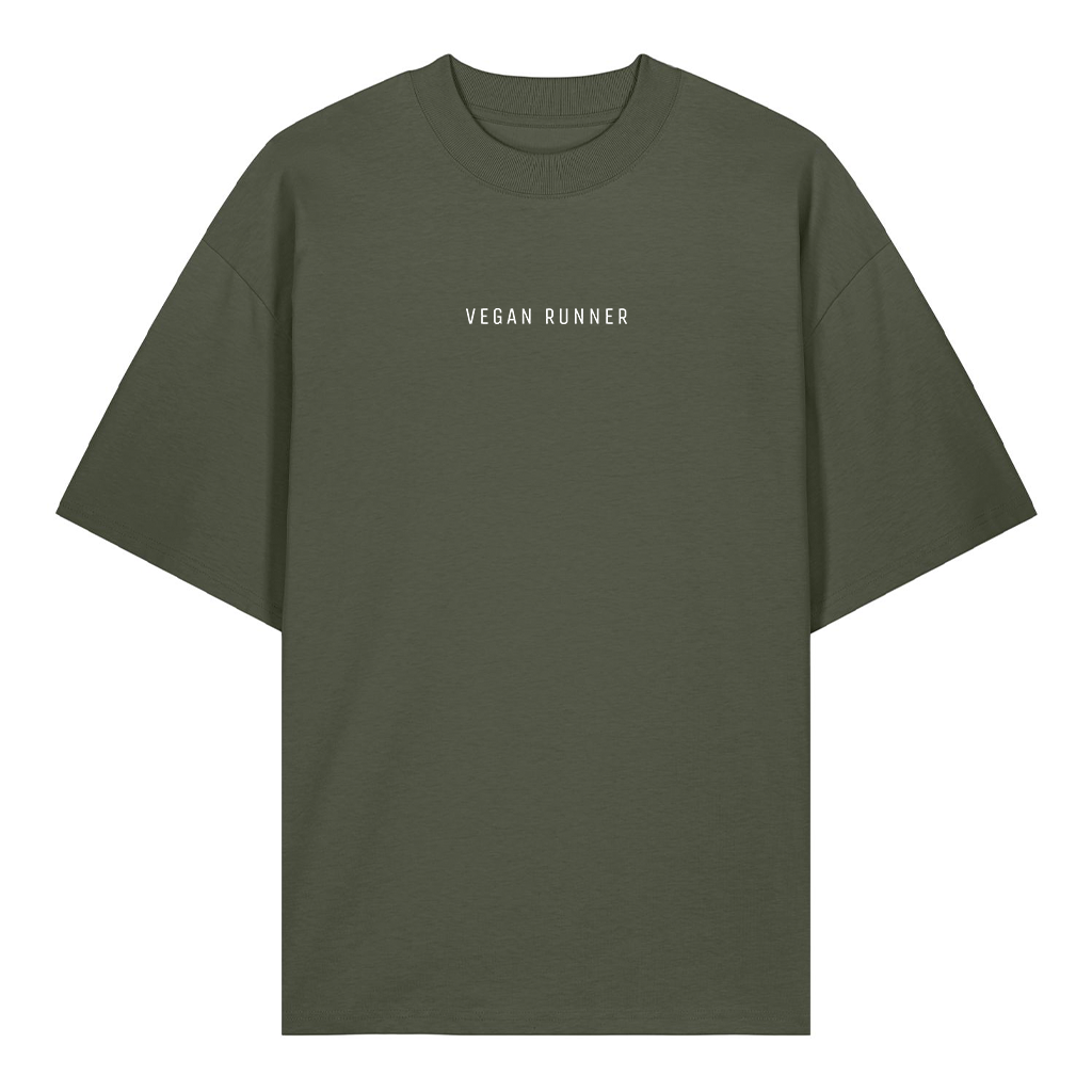 Vegan Runner - Organic Oversized T-Shirt (Unisex)