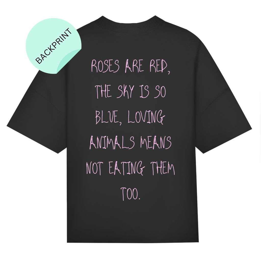 Roses are red... - Organic Oversized T-Shirt (Unisex)