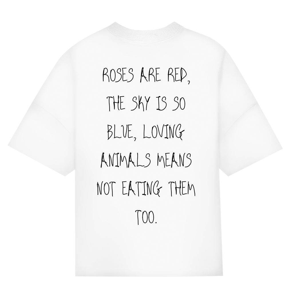 Roses are red... - Bio Oversized T-Shirt (Unisex)