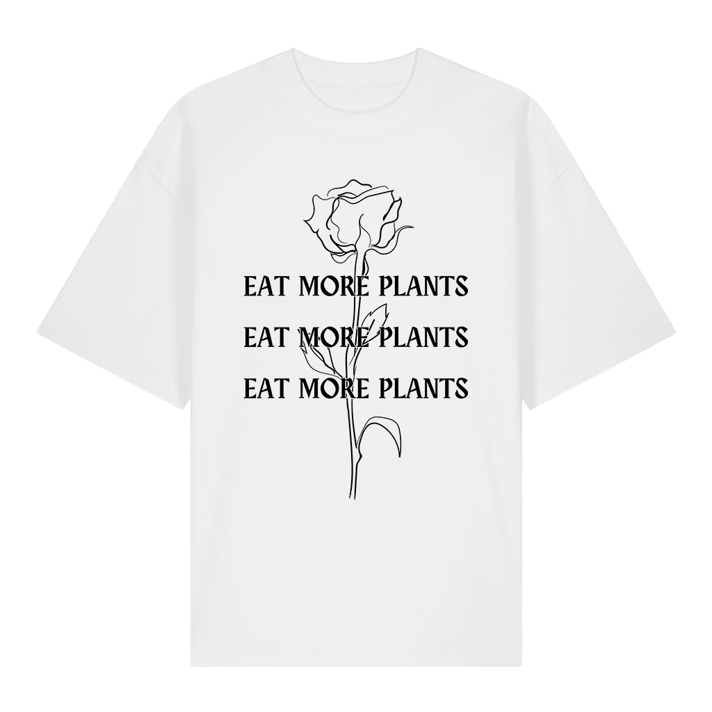 Eat More Plants - Organic Oversized T-Shirt (Unisex)