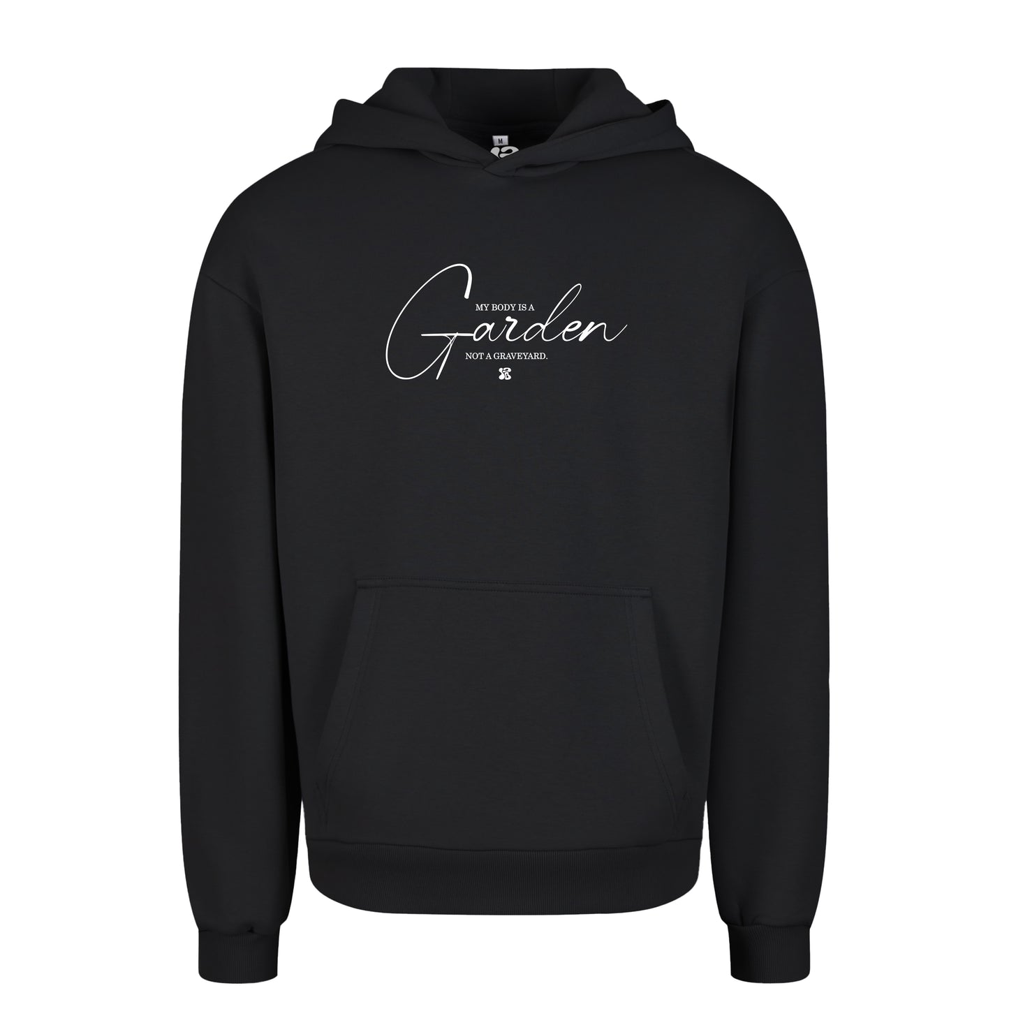 Oversize hoodie without drawstring My Body is a Garden 3