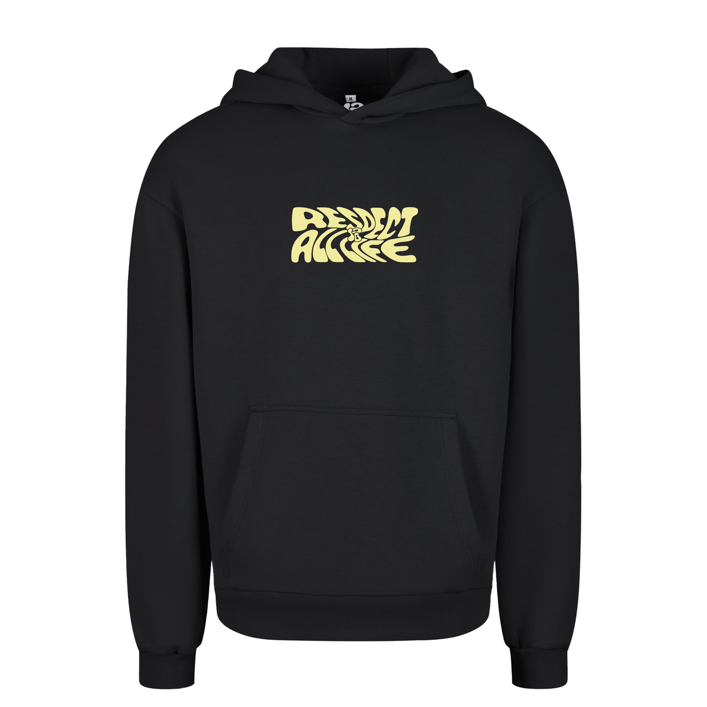 Oversize hoodie without drawstring Respect all life 3