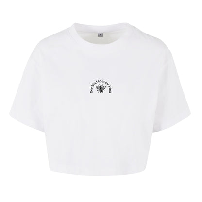 Bee kind to every kind - Oversized Crop Top