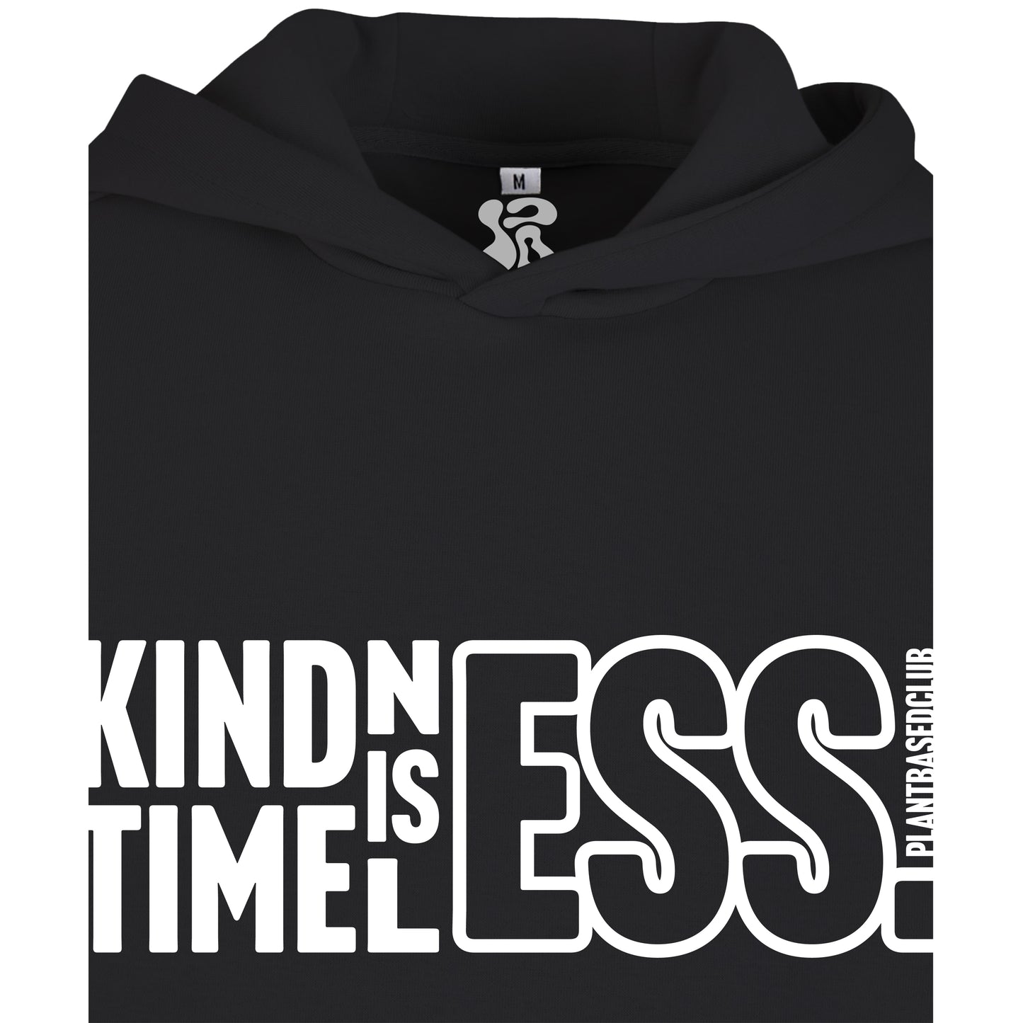 Oversize hoodie without drawstring Kindness is Timeless 3