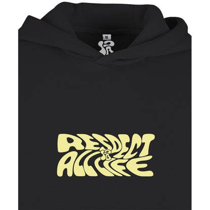 Oversize hoodie without drawstring Respect all life 3
