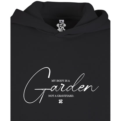 Oversize hoodie without drawstring My Body is a Garden 3