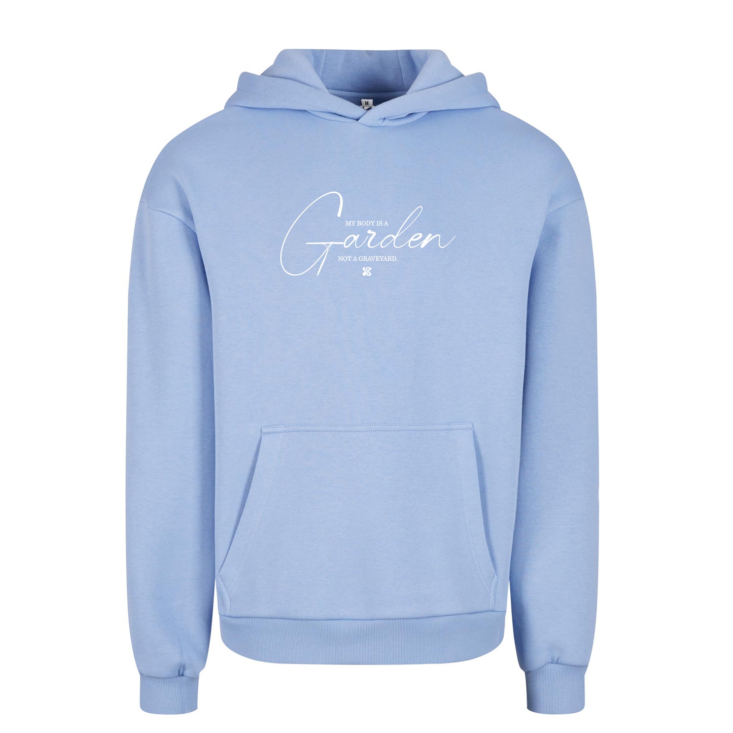 Oversize hoodie without drawstring My Body is a Garden 3