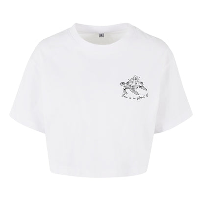 There is no planet B - Oversized Crop Top