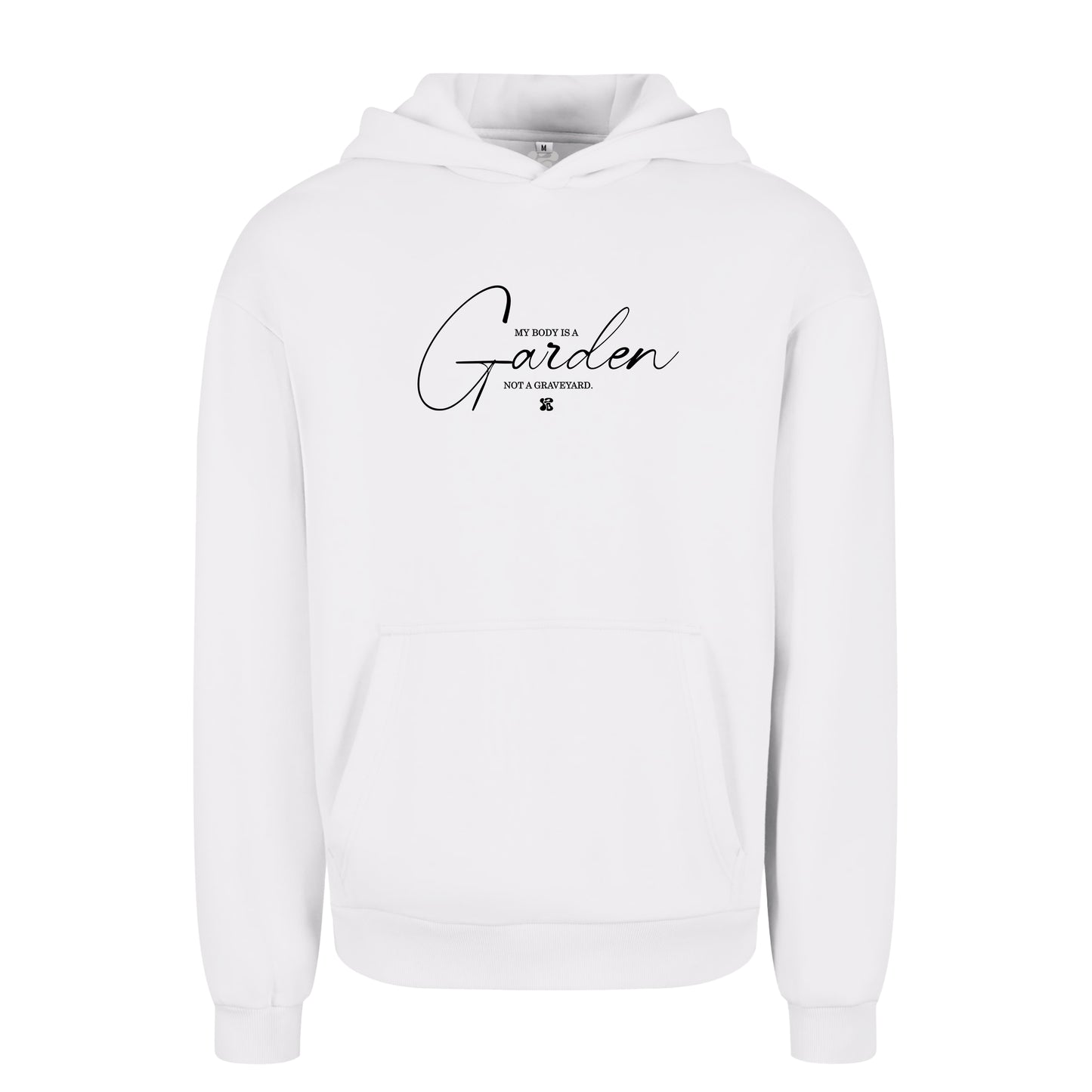 Oversize hoodie without drawstring My Body is a Garden 3