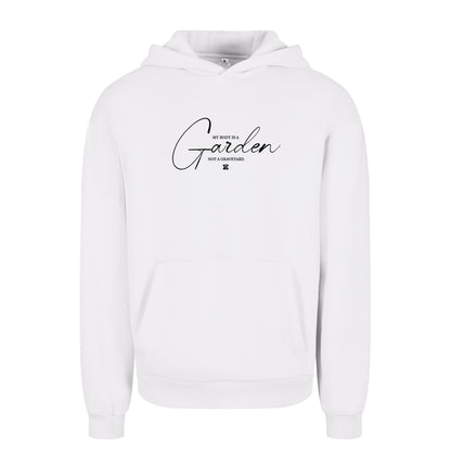 Oversize hoodie without drawstring My Body is a Garden 3