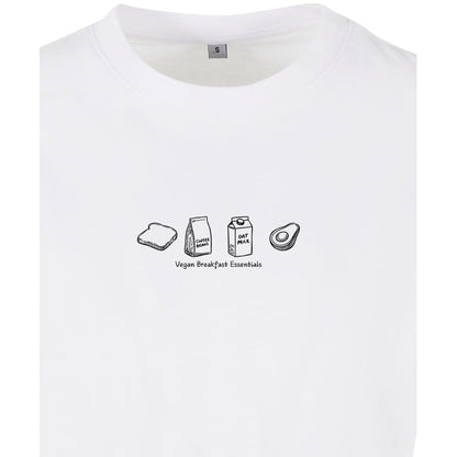 Vegan Breakfast Essentials - Oversized Crop Top