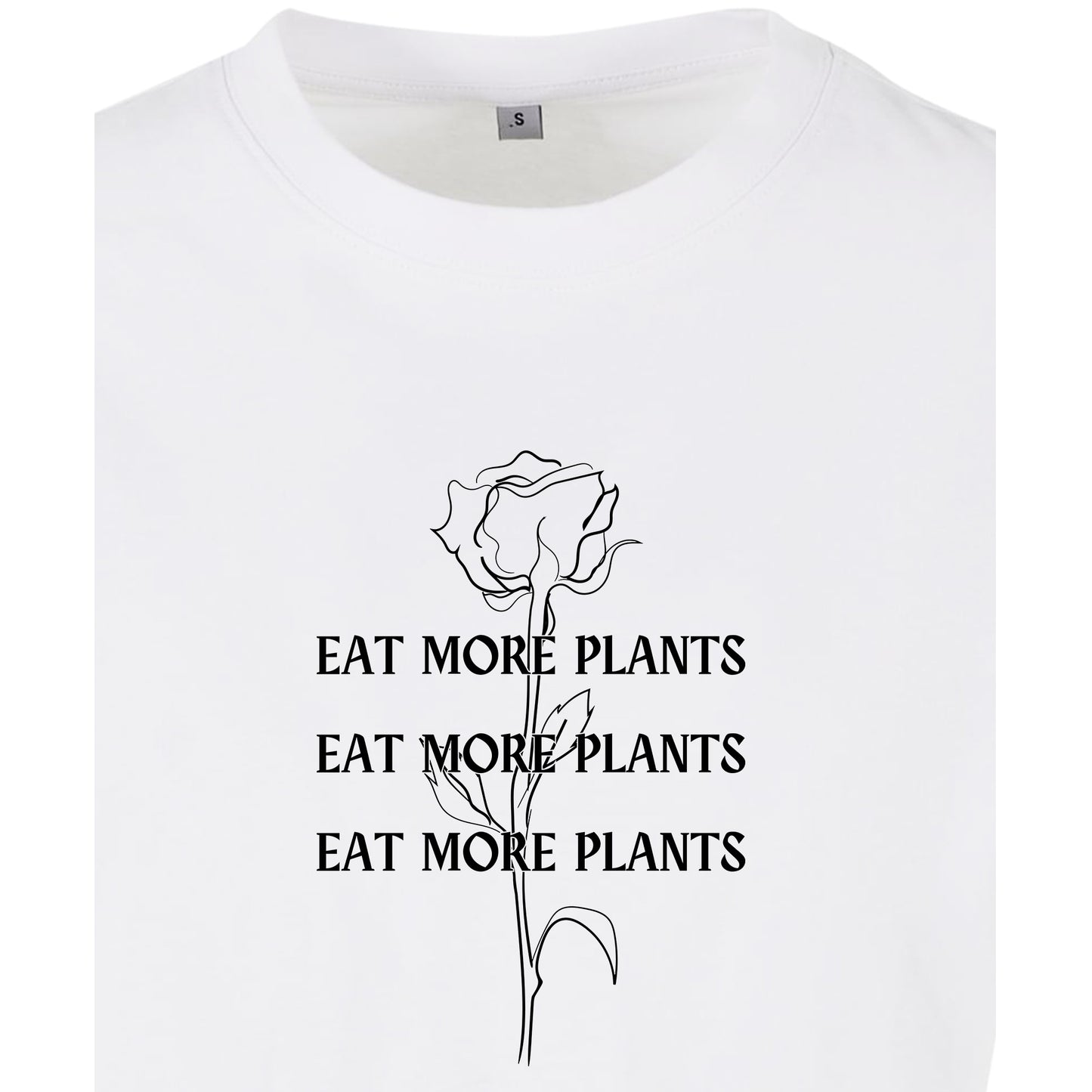 Eat More Plants - Oversized Crop Top